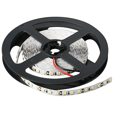 LED bånd 9.6W/m, 6400K, 12V DC, SMD2835, 120 LEDs/m, IP65