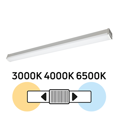 LED armatur med  CCT kelvinskift, 1.50m, 44W, 220V-240V AC, IP20