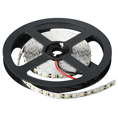 LED bånd 9.6W/m, 3000K, 12V DC, 120 LEDs/m, IP65