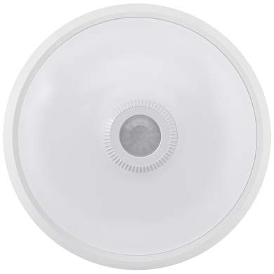 LED loftslampe med PIR sensor, rund, 15W, 4000K, IP20