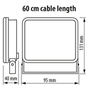 LED projektør, 10W, 4200K, 220V-240V AC, IP65