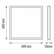 Ramme til led paneler 60 X 60 cm, Samlesæt