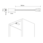 Sensor dør kontakt, 60W, 12V DC, 5 cm