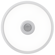 LED loftslampe med PIR sensor, rund, 15W, 4000K, IP20